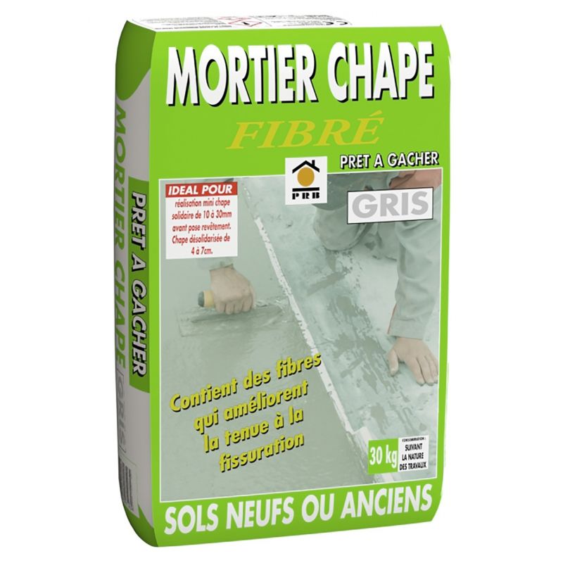 PRB MORTIER CHAPE FIBRÉ 30KG