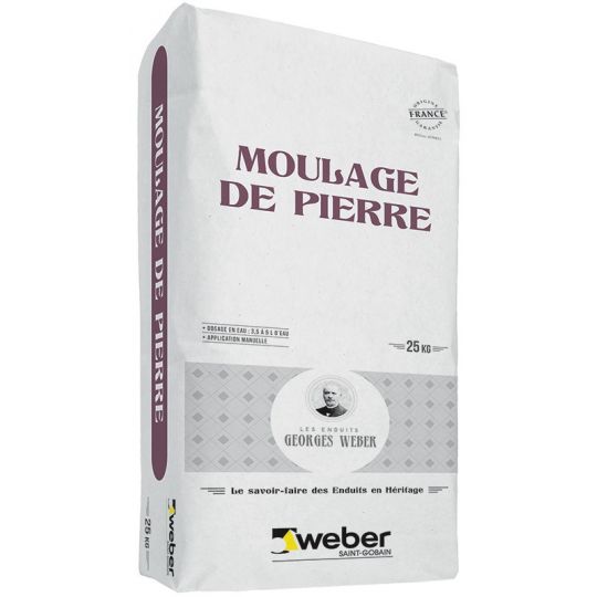 WEBER MOULAGE DE PIERRE - BLANC CASSÉ 001 - 25KG (WEBER.CIT MOULAGE)