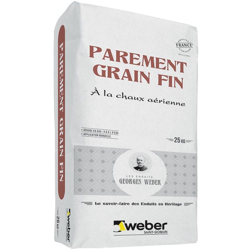 WEBER PAREMENT GRAIN FIN 25KG (WEBER.CAL F)