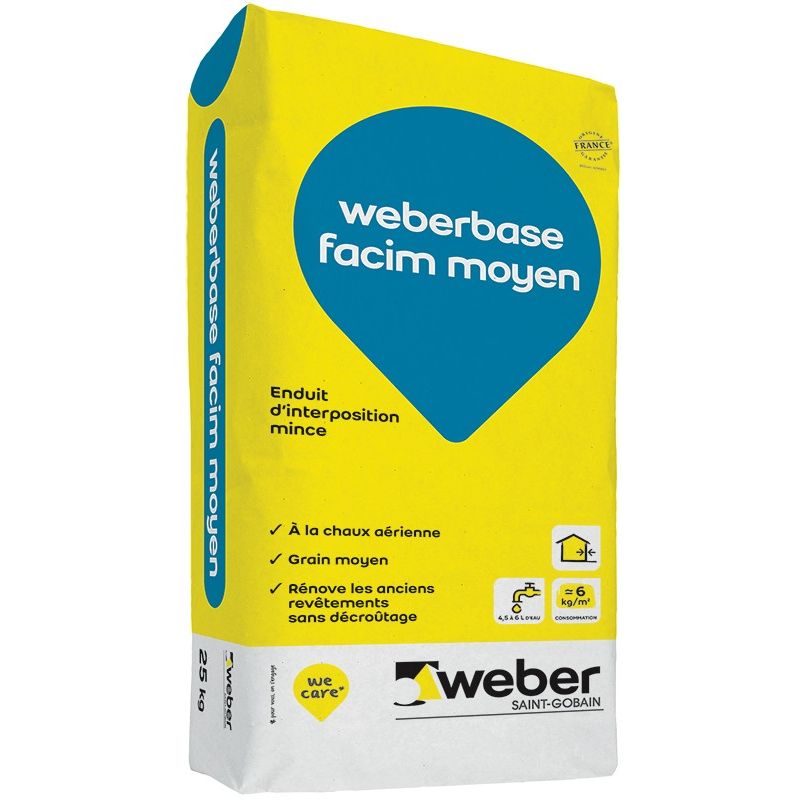 WEBERBASE FACIM MOYEN 25KG (WEBER.FACIM SH)