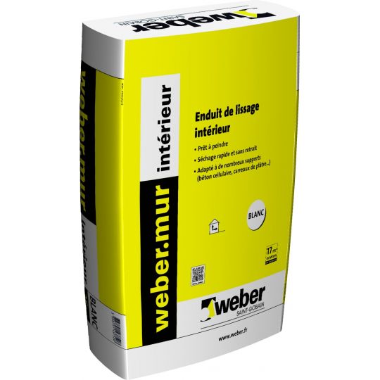 WEBERMUR INTÉRIEUR 25KG (WEBER.MUR INTÉRIEUR)