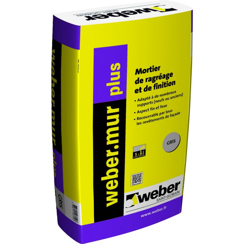 WEBERMUR PLUS - GRIS - 25KG (WEBER.MUR PLUS)