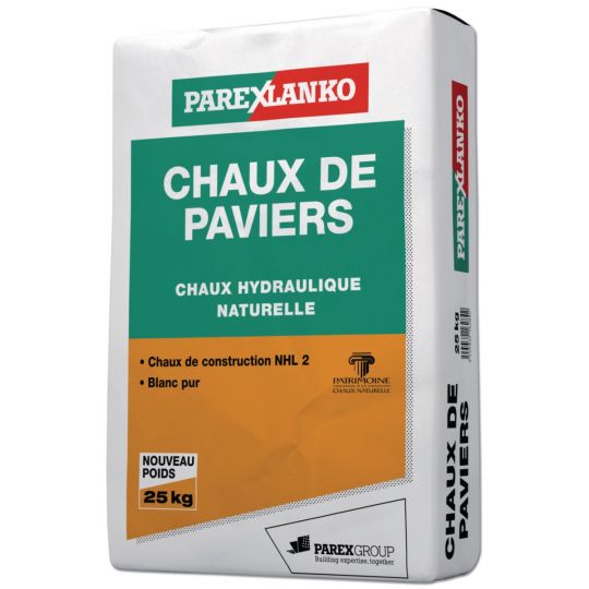 CHAUX DE PAVIERS 25KG - PALETTE (49 sacs)