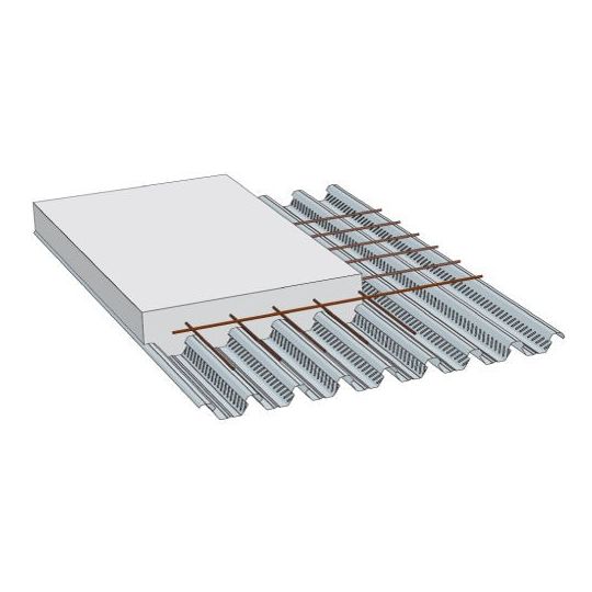 Plancher collaborant COFRASTRA 40 - 6,10 x 0,75 m - ép. 0,75 mm