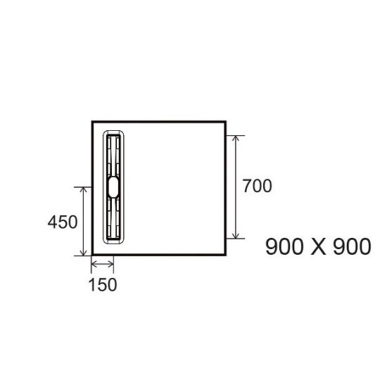 Sol Panodur extra-plat Linéal avec siphon Rotaslim