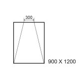 Sol Panodur Vertis tripente pour siphon Vertis droit 900