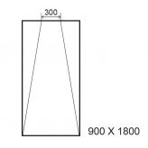 Sol Panodur Vertis tripente pour siphon Vertis droit 900