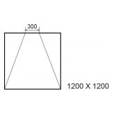 Sol Panodur Vertis tripente pour siphon Vertis droit 1200