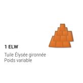 Tuile Élysée GIRONNEE 1ELW - 27x35x1,3 cm