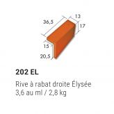 Rive à rabat droite Elysée 202EL