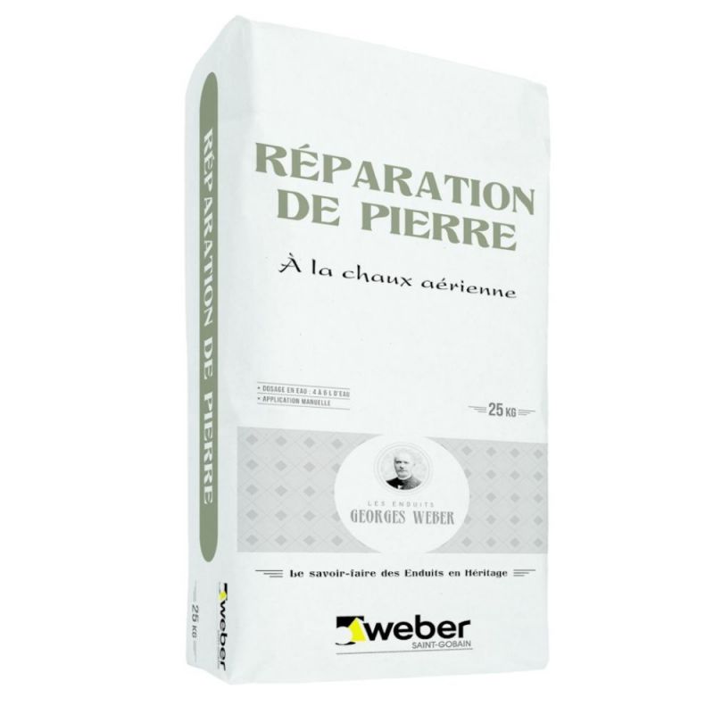 WEBER RÉPARATION DE PIERRE DF 25KG (WEBER.CIT REPAR DF)