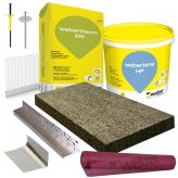 Pack ITE Liège Natura 15 cm - finition WEBERTENE HP