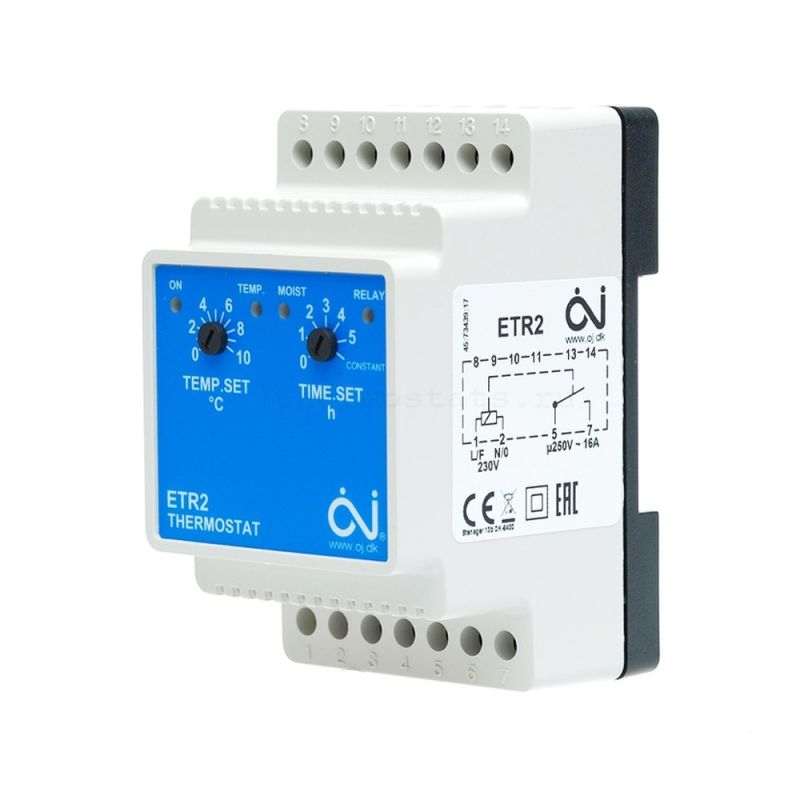 Thermostat pour petite surface ETR2-1550 - 3.6 kW - 16 A