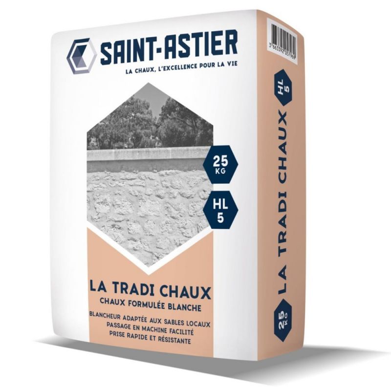 ASTIER Chaux TRADICHAUX HL5 25KG