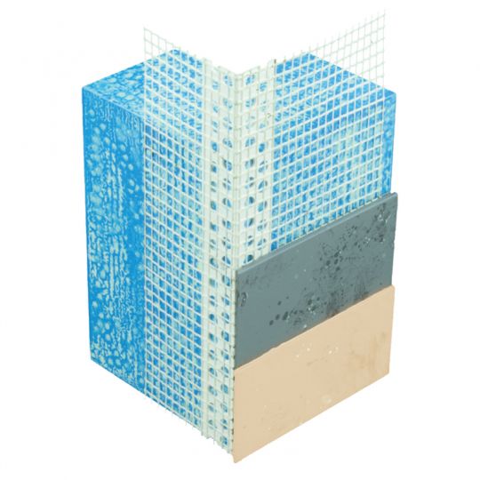 BAGUETTE ANGLE PVC ENTOILÉE - 2,5ML - Lot de 10 Pièces