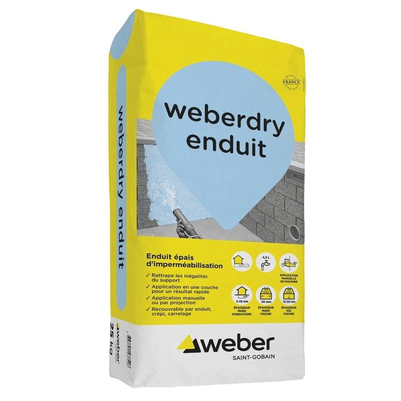 WEBERDRY ENDUIT 25KG (WEBER.DRY ENDUIT)