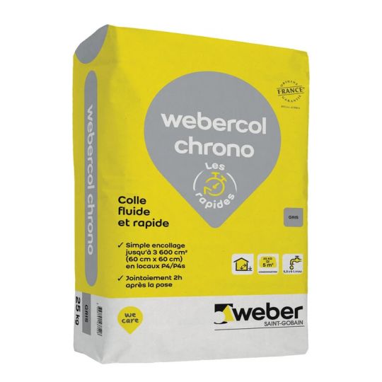 WEBERCOL CHRONO - GRIS - 25KG (WEBER.COL CHRONO)