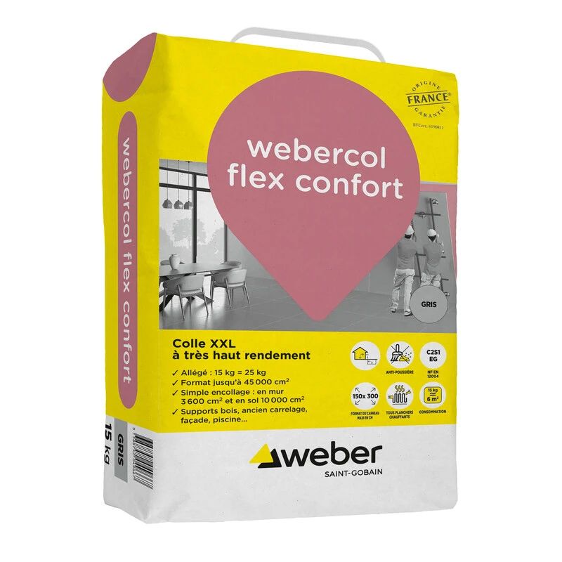 WEBERCOL FLEX CONFORT 15KG (WEBER.COL FLEX)