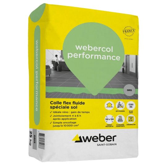 WEBERCOL PERFORMANCE - GRIS - 25KG (WEBER.COL PERFORMANCE)