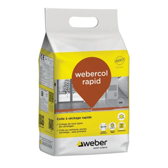 WEBERCOL RAPID - GRIS - 5KG (WEBER.COL RAPID)