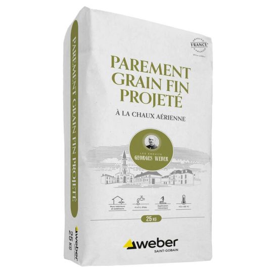 WEBER PAREMENT GRAIN FIN PROJETÉ 25KG (WEBER.CAL PF)