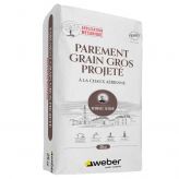 WEBER PAREMENT GRAIN GROS PROJETÉ 25KG (WEBER.CAL PG)