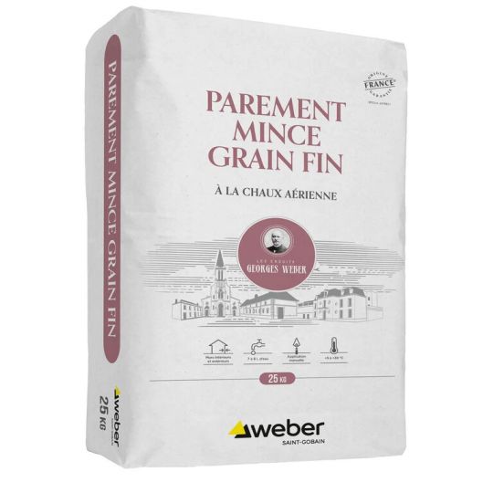 WEBER PAREMENT MINCE GRAIN FIN 25KG (WEBER.UNICOR ST)