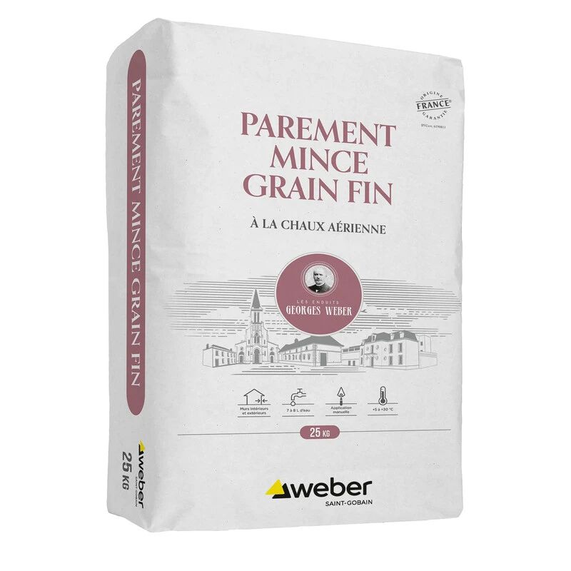 WEBER PAREMENT MINCE GRAIN FIN 25KG (WEBER.UNICOR ST)