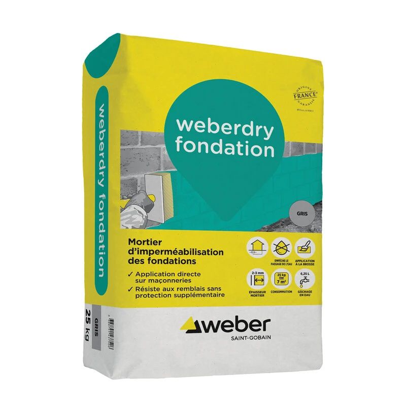 WEBERDRY FONDATION 25KG